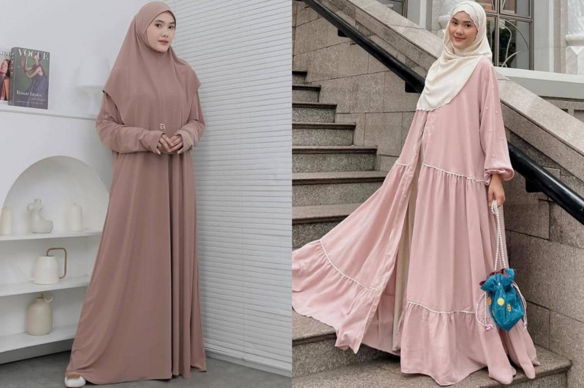 7 Inspirasi Outfit Abaya ala Ratu Isyell, Anggun dan Kekinian!