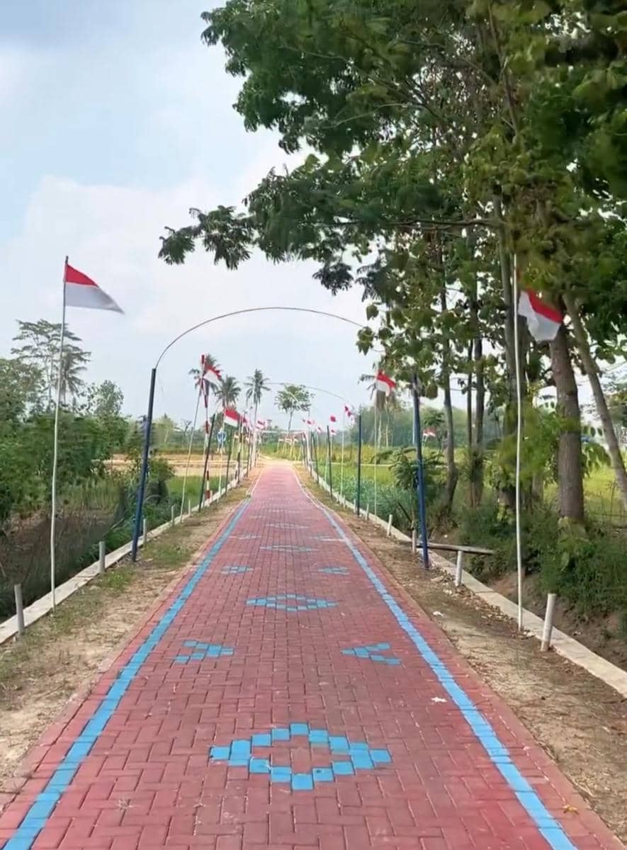 Potret Desa Helau Margo Rejo di Kecamatan Jatiagung, Lampung Selatan, sebagaimana diunggah akun Instagram margorejo_jatiagung.