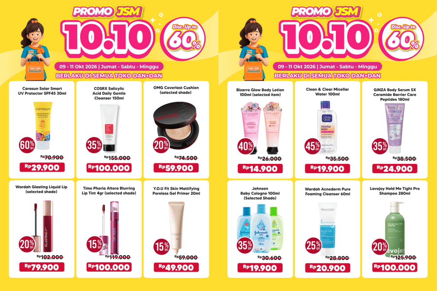 diskon 10.10 makeup skincare