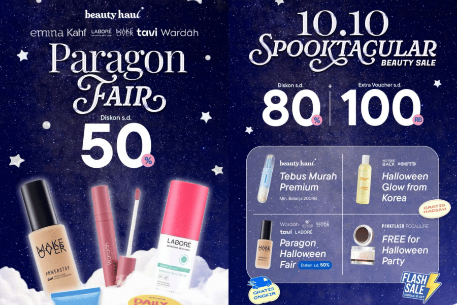 diskon 10.10 makeup skincare