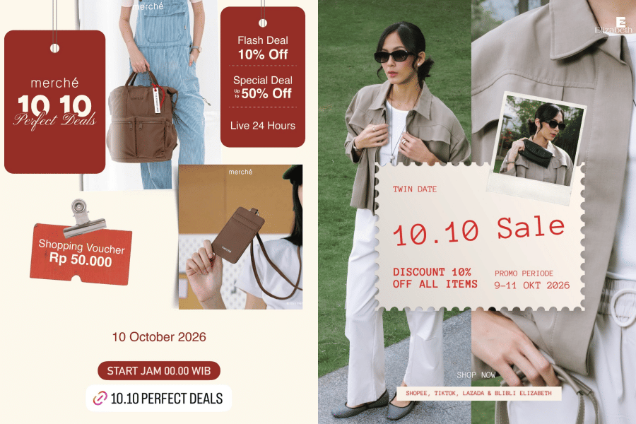 Deretan Diskon 10.10 Fashion yang Bikin Style Makin Cetar Membahana