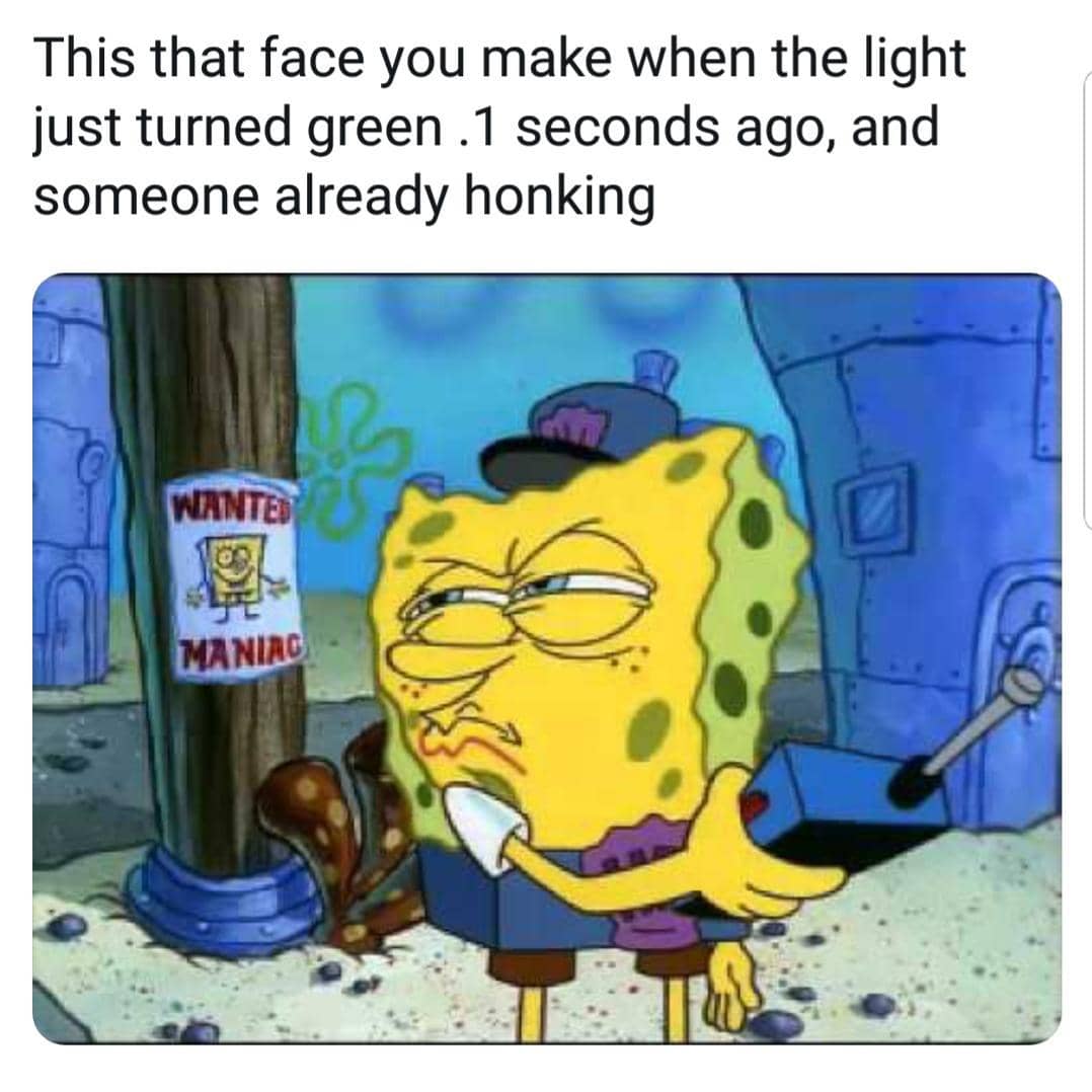 meme SpongeBob tentang klakson