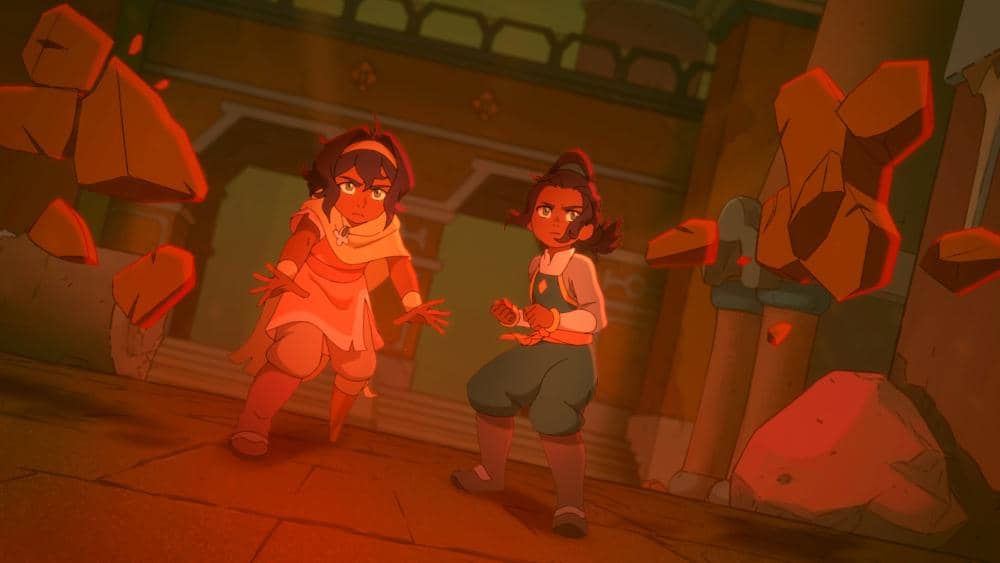 Materi still cut promosi resmi untuk serial Avatar: Seven Havens yang didokumentasikan oleh Paramount+.