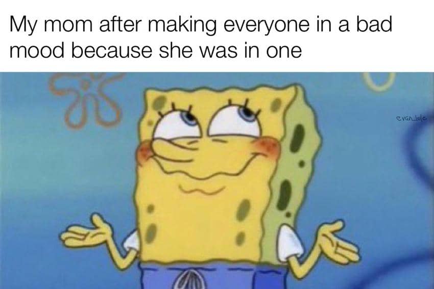 8 Meme SpongeBob tentang Mood Buruk, Langsung Bete Seharian