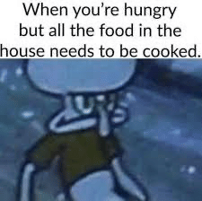 meme SpongeBob tentang mood buruk
