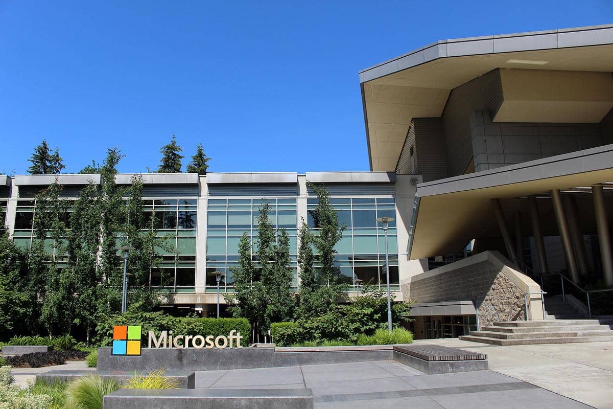 Kantor Pusat Microsoft Corporation di Redmond, Washington, AS