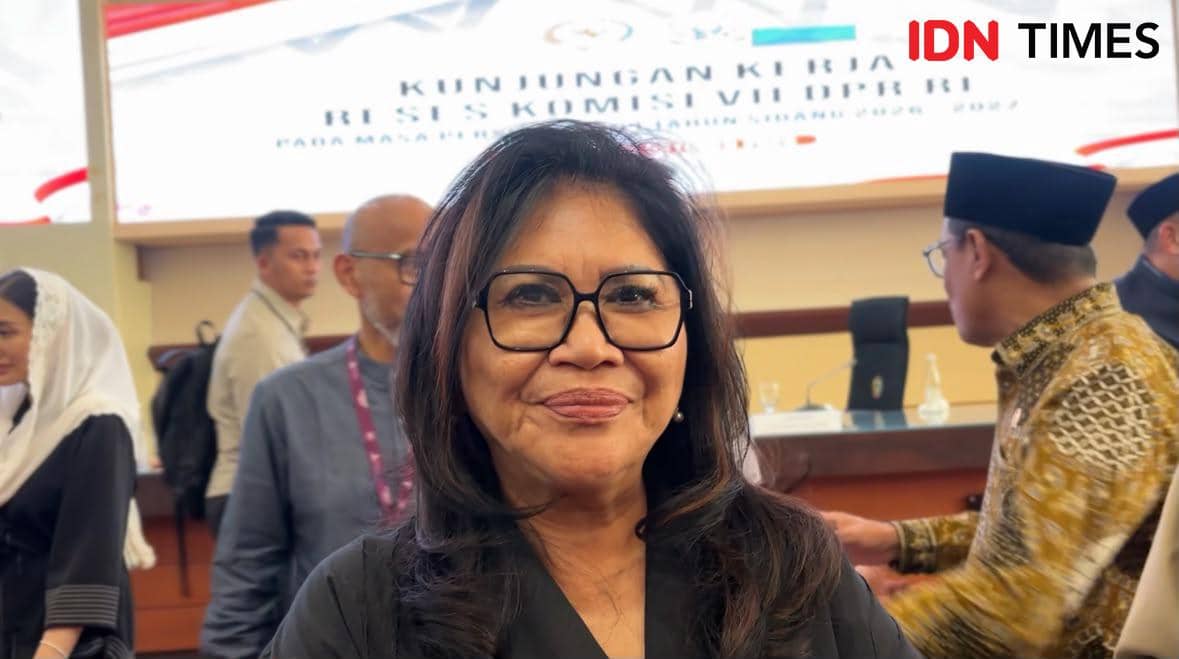 Wakil Ketua Komisi VII DPR RI Evita Nursanty saat kunjungan kerja reses di Kantor Gubernur Sulsel, Jumat 9 Oktober 2026.