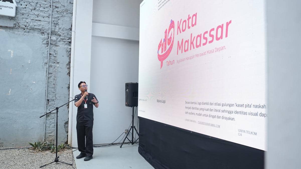 Agung Alfata dari Tudob Studio terpilih sebagai pemenang sayembara desain logo Hari Jadi ke-419 Kota Makassar.