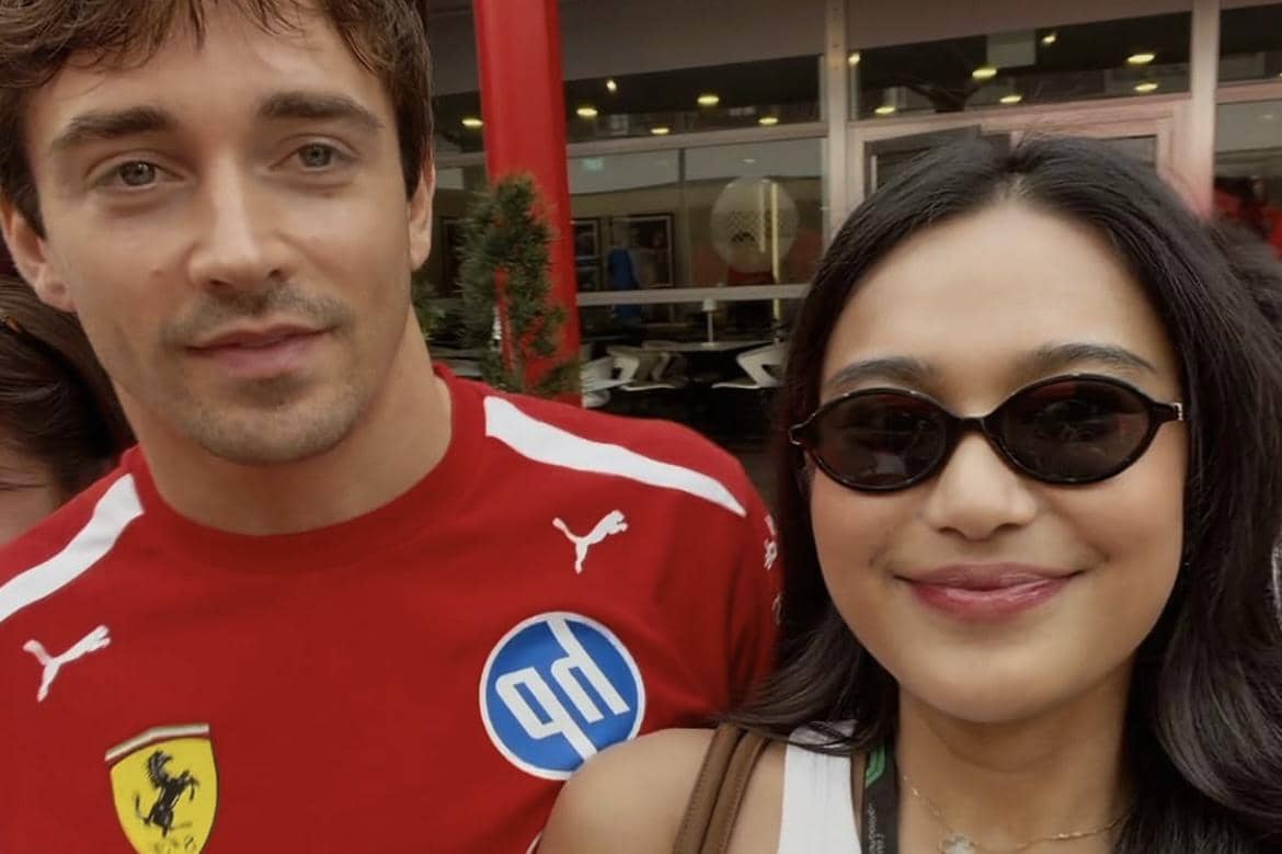 Azizah Salsha Ketemu Charles Leclerc di Singapore Grand Prix 2026