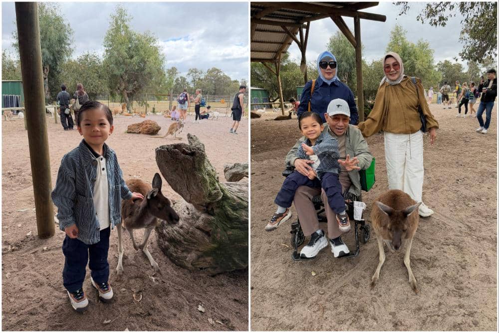 Keluarga Nikita Willy Mengunjungi Caversham Wildlife Park di Perth