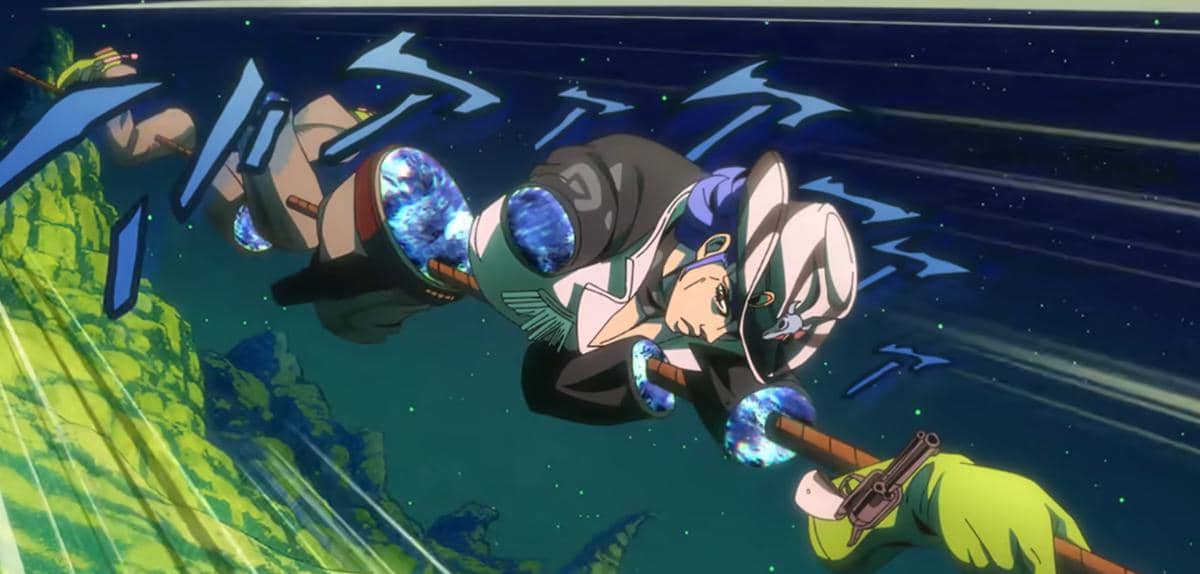 Oh! Lonesome Me, Stand milik Tim, dalam serial Steel Ball Run berdasarkan dokumentasi Netflix.