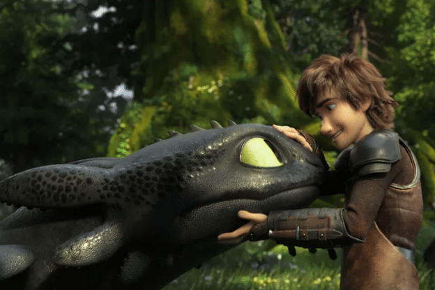 Hiccup dan Toothless dalam How to Train Your Dragon