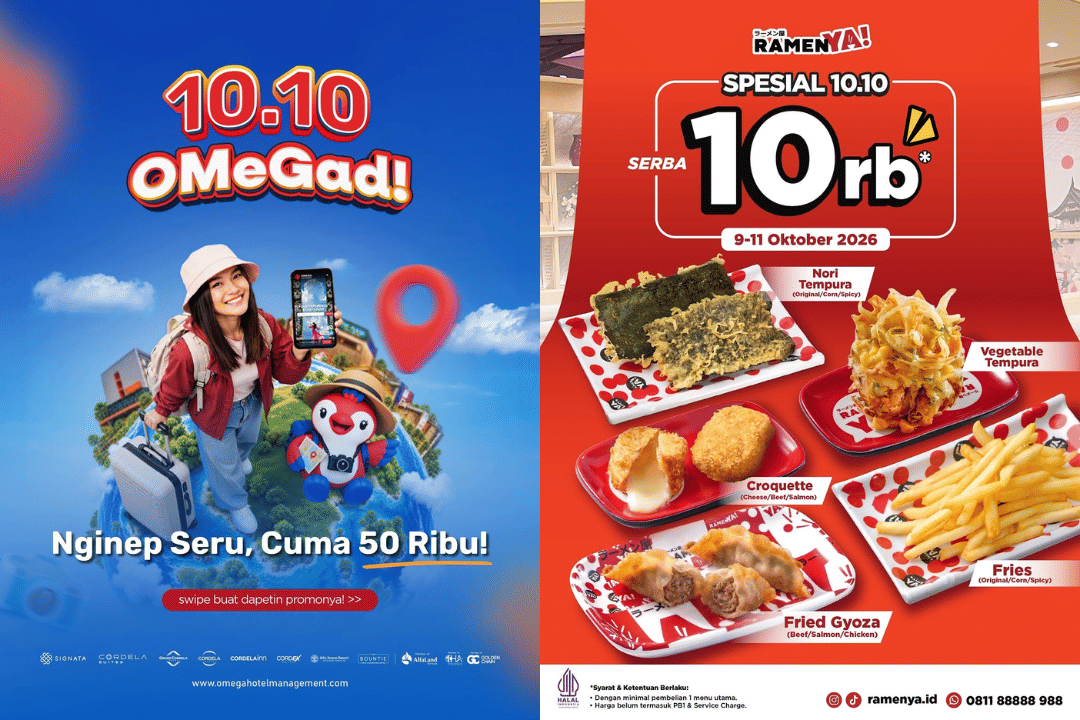 Daftar Promo 10.10 2026 Lengkap, Belanja hingga Wisata