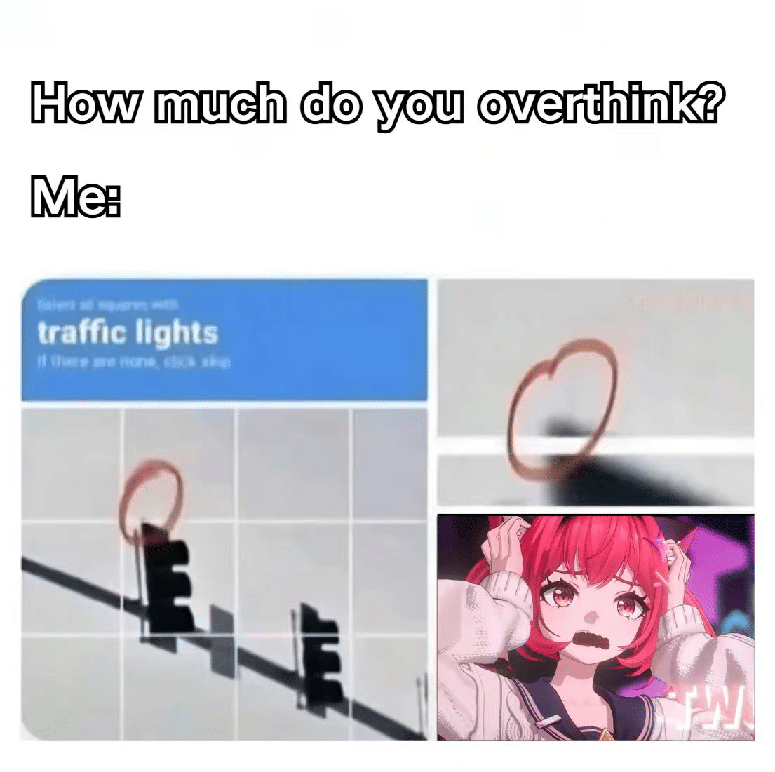 meme anime tentang lampu merah