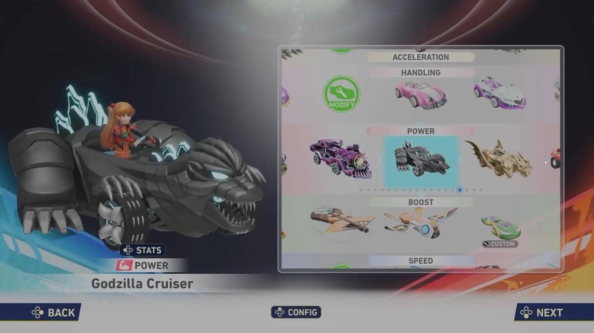 Asuka dan Godzilla Cruiser di Sonic Racing Crossworlds.jpg