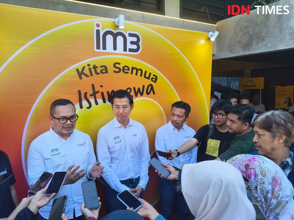 Suasana peluncuran paket Istimewa IM3 di Medan pada Jumat, 9 Oktober 2026, dalam kegiatan promosi layanan telekomunikasi.