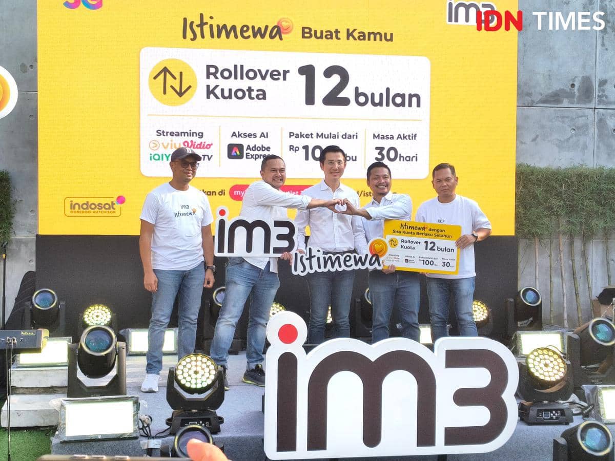 Dokumentasi acara peluncuran paket Istimewa IM3 di Medan pada Jumat, 9 Oktober 2026 oleh IDN Times.