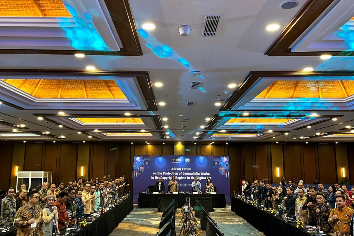 pembukaan ASEAN Forum on the Protection of Journalistic Works in the Copyright Regime in the Digital Area (dok.pribadi/Natalia Indah)
