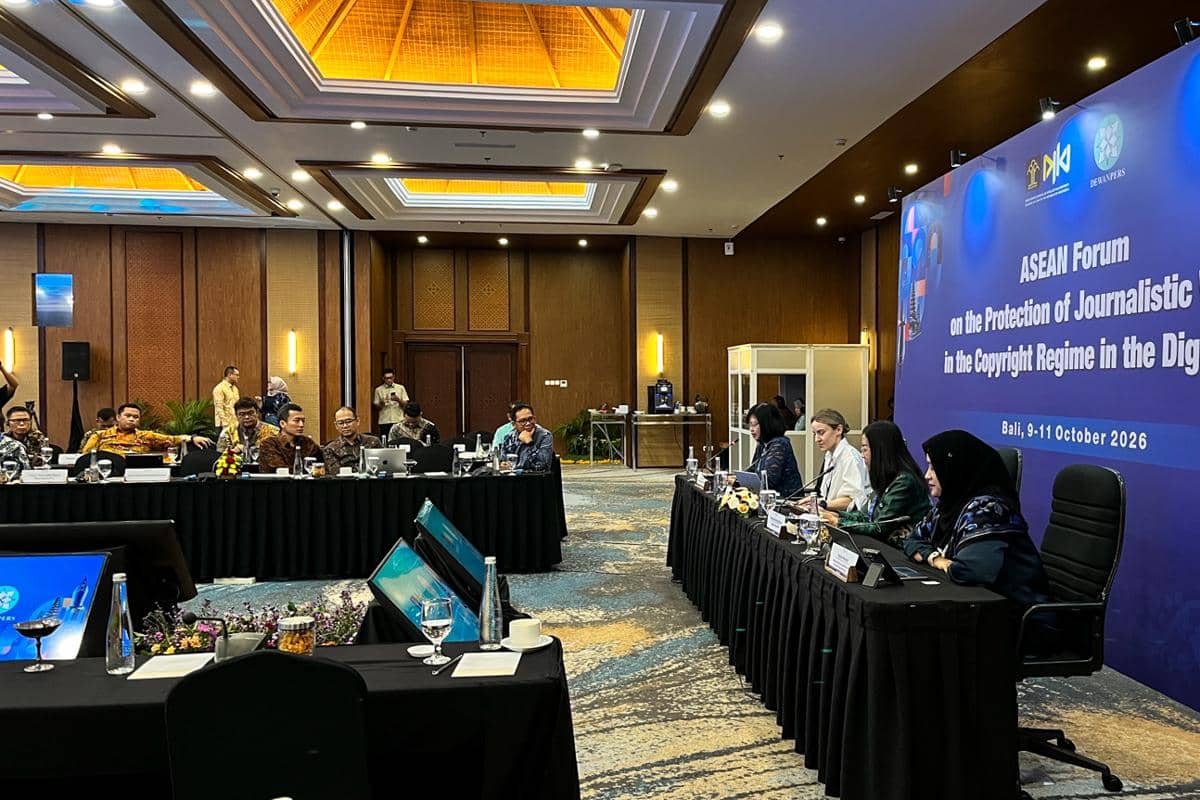 diskusi ASEAN Forum on the Protection of Journalistic Works in the Copyright Regime in the Digital Area (dok.pribadi/Natalia Indah)