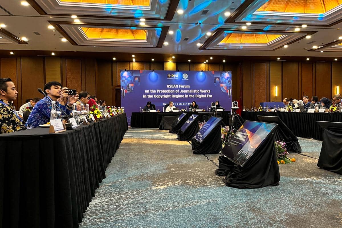 diskusi ASEAN Forum on the Protection of Journalistic Works in the Copyright Regime in the Digital Area (dok.pribadi/Natalia Indah)