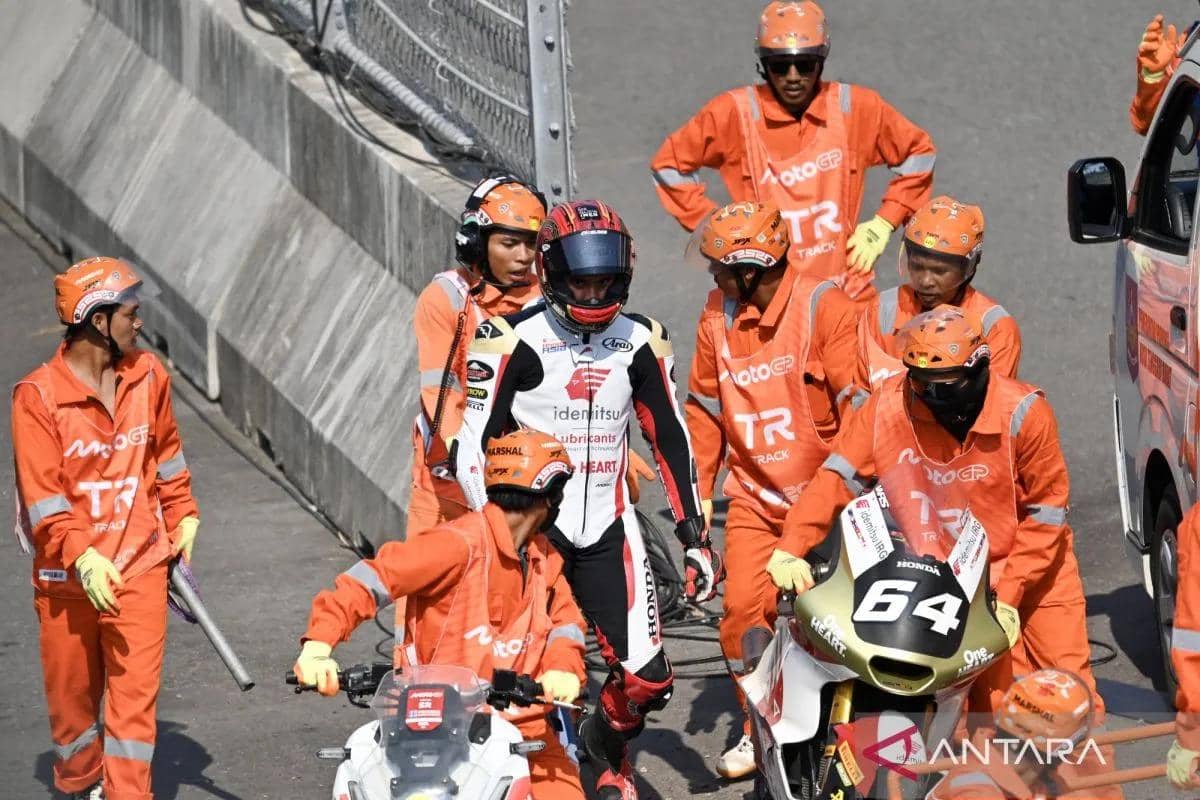 Guevara Pole Moto2 Indonesia 2026, Mario Aji Posisi Belakang