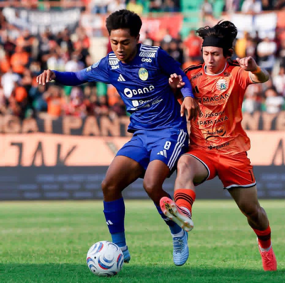 Persija Jakarta membawa pulang tiga poin setelah mengalahkan PSIM Jogja dengan skor telak 4-0 dalam lanjutan Super League 2026/2027. (Insta