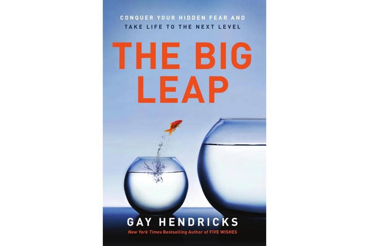 Sampul buku The Big Leap menampilkan judul utama, subjudul, dan nama penulis dalam tata letak tipografi sederhana.