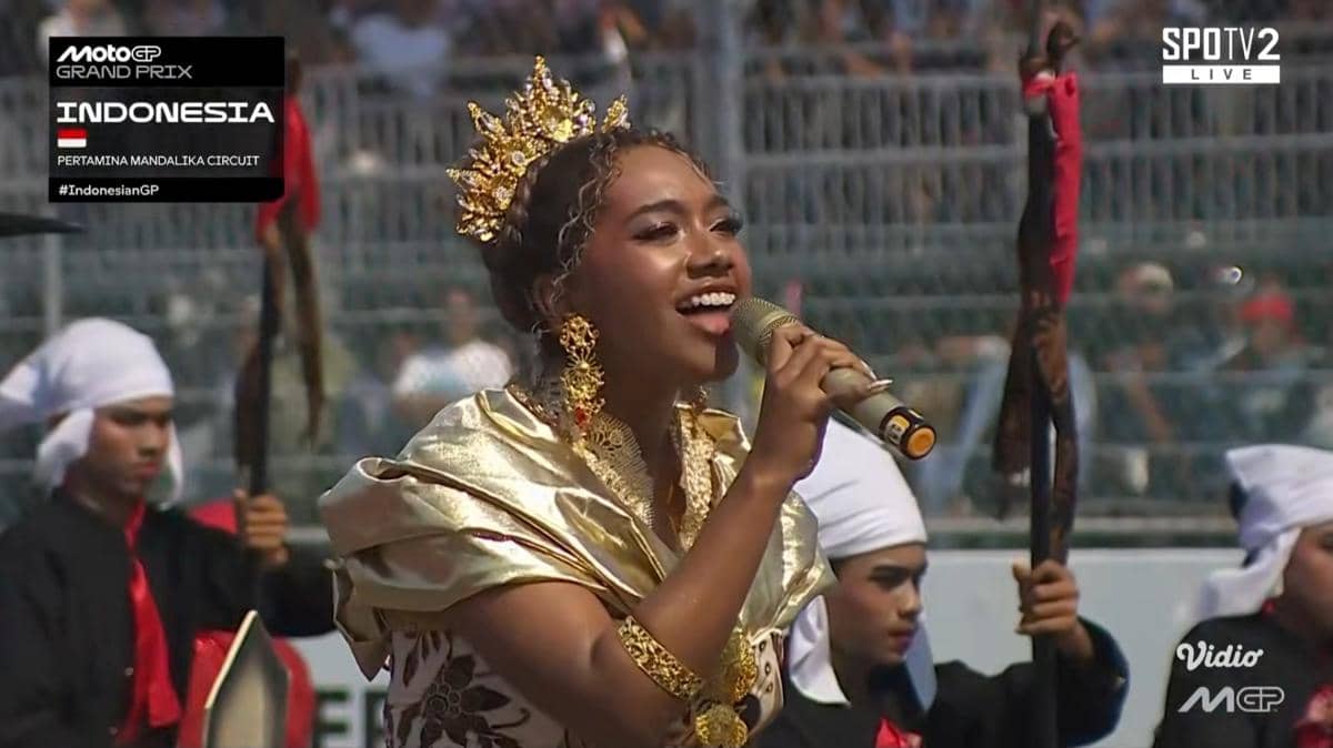 Niki Becker di opening ceremony MotoGP Mandalika 2026