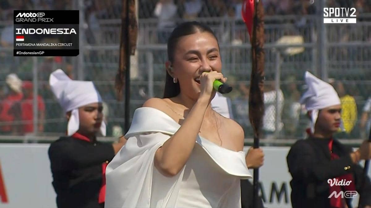 Agnez Mo di opening ceremony MotoGP Mandalika 2026