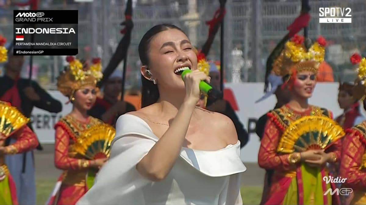 Agnez Mo di opening ceremony MotoGP Mandalika 2026