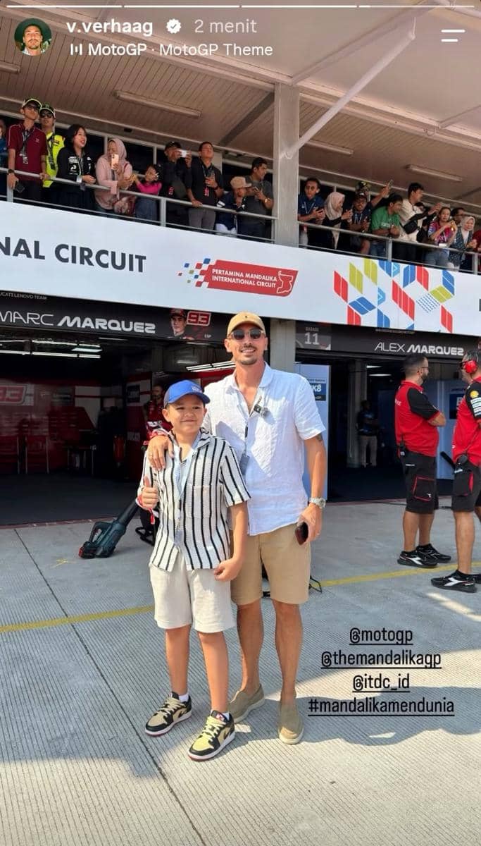 El Barack dan Vincent Verhaag di MotoGP Mandalika 2026