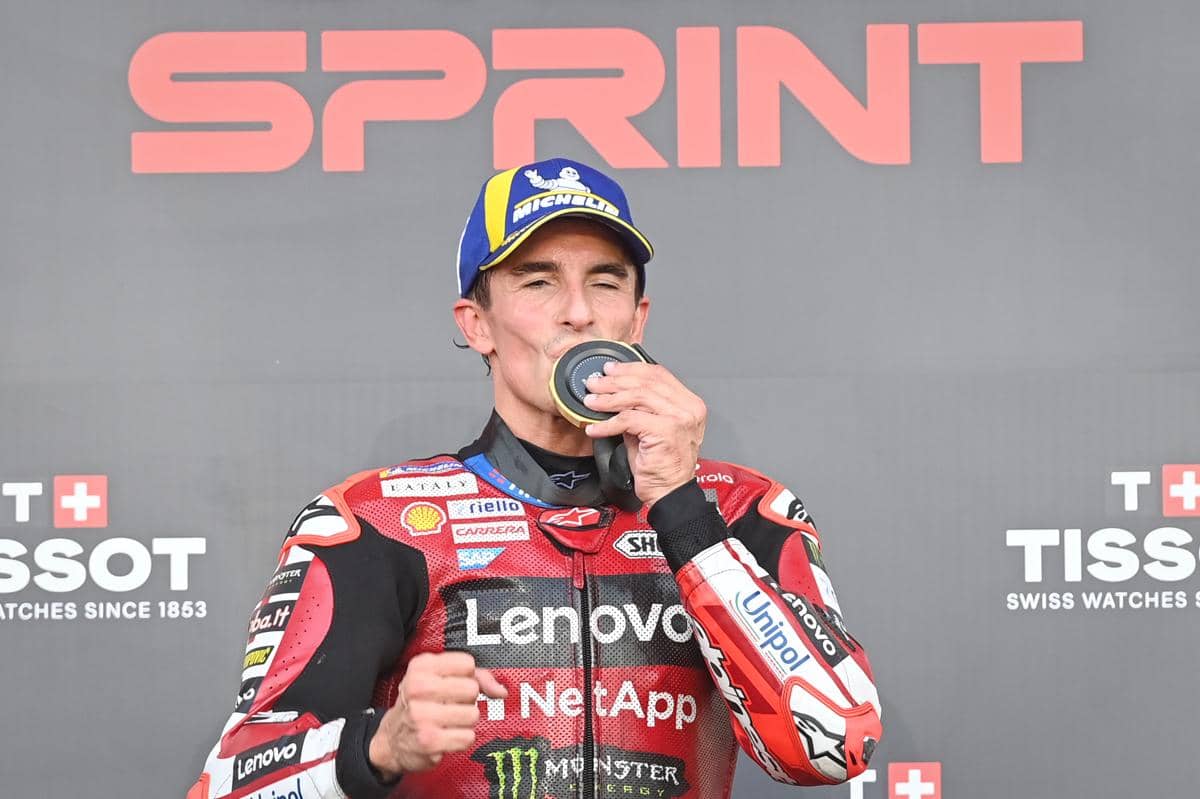 Marquez Mengaku Pusing karena Kepanasan di Podium Sprint Mandalika