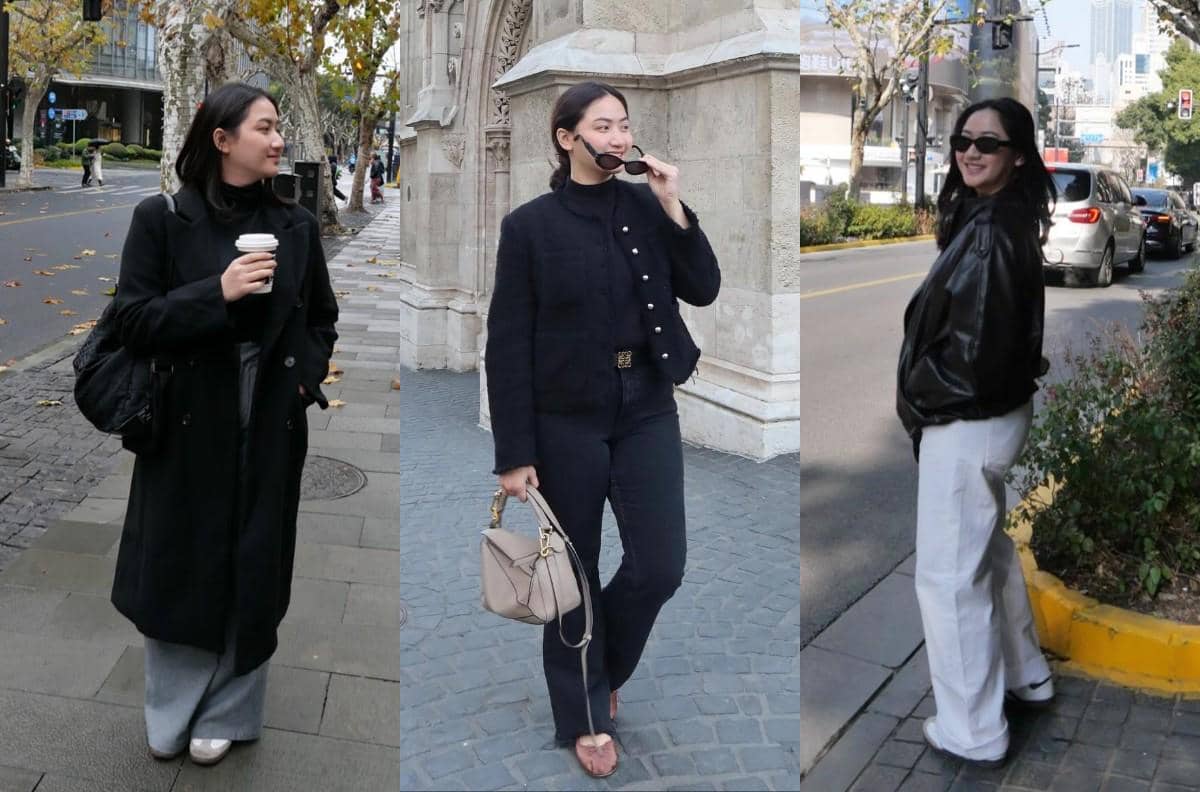 9 Inspirasi OOTD Traveling ala Stephanie Giscka, Gaya Monokrom!