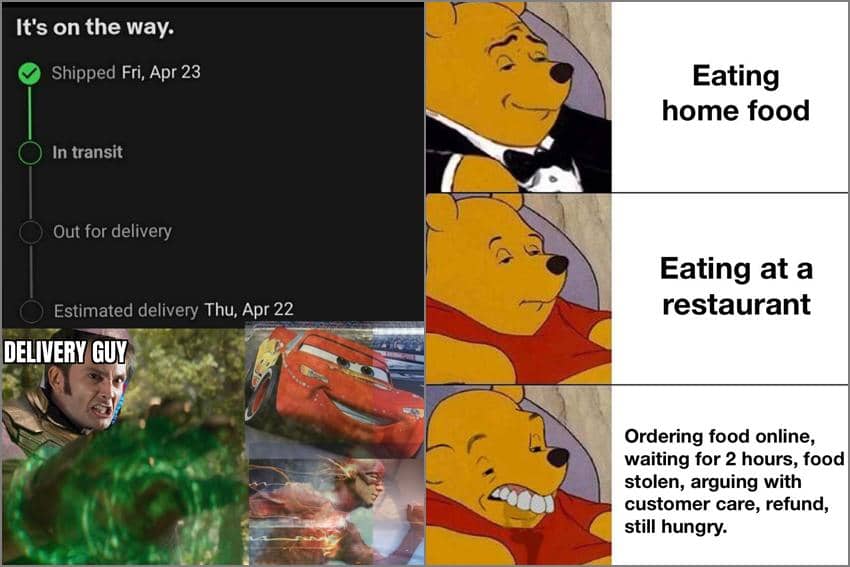 8 Meme Kartun tentang Kurir, Kirim Paket ke Hari Kemarin?