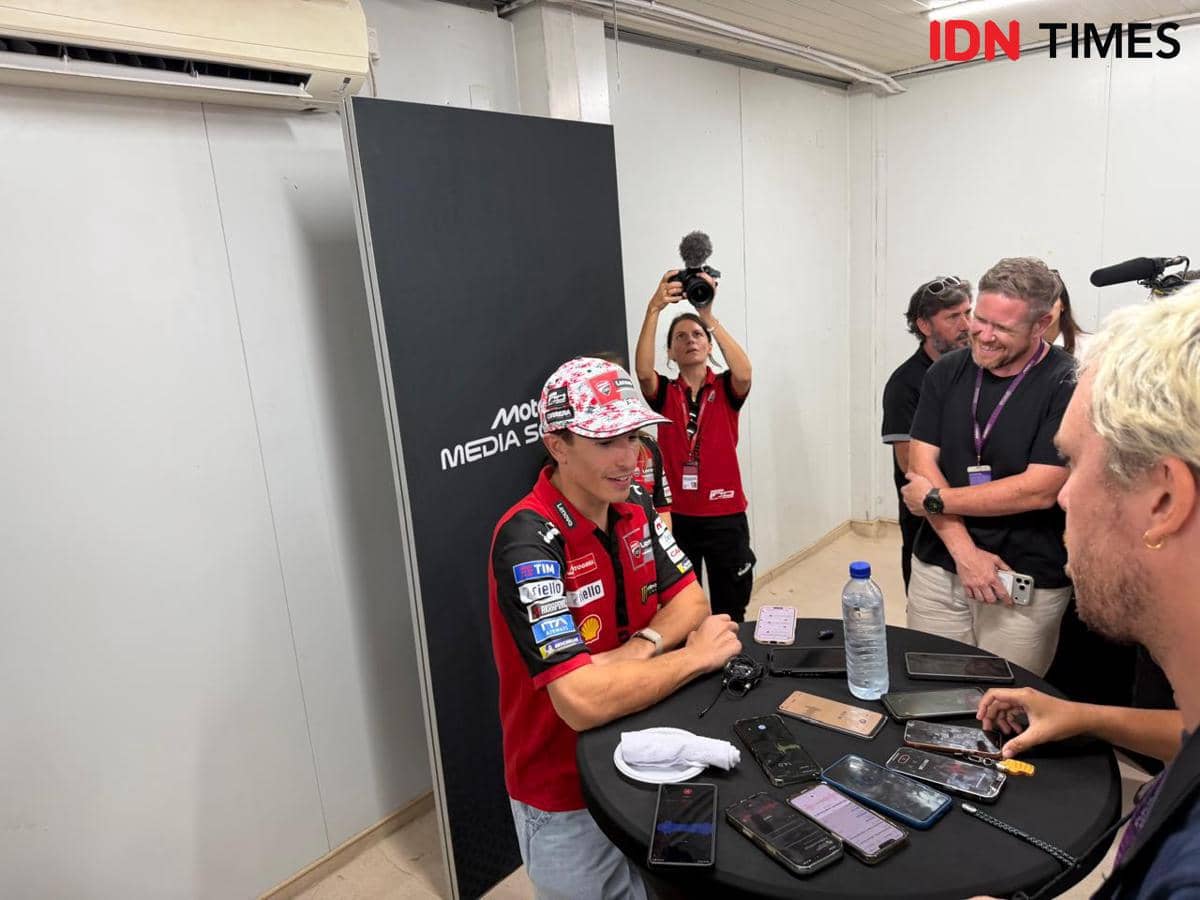 Empat Motor Adu Rem, Marquez Ungkap Kekacauan di Tikungan 1 Mandalika