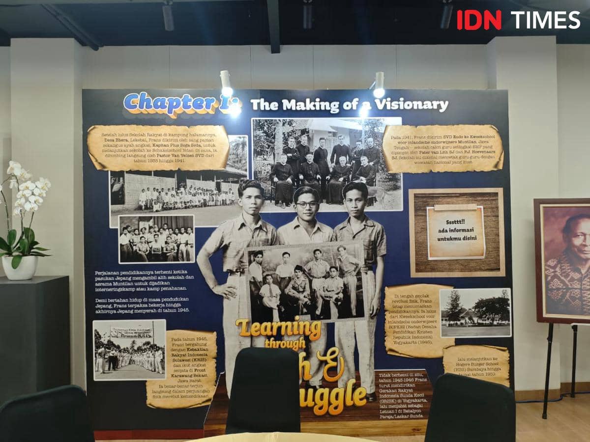 Pameran Jejak Sejarah Frans Seda. (IDN Times/Febriyanti Revitasari)