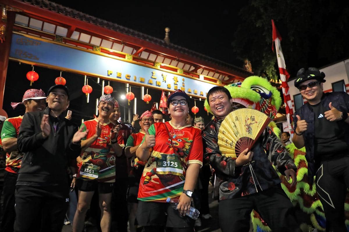 semarang heritage night run, lari, sport tourism, pelari