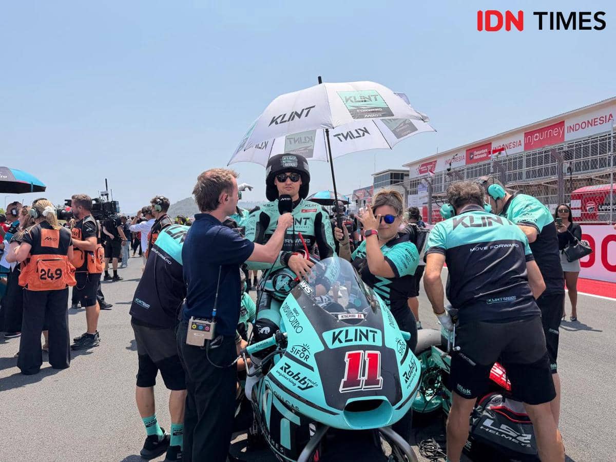Pembalap Moto2, Alex Escrig. (IDN Times/Linggauni)