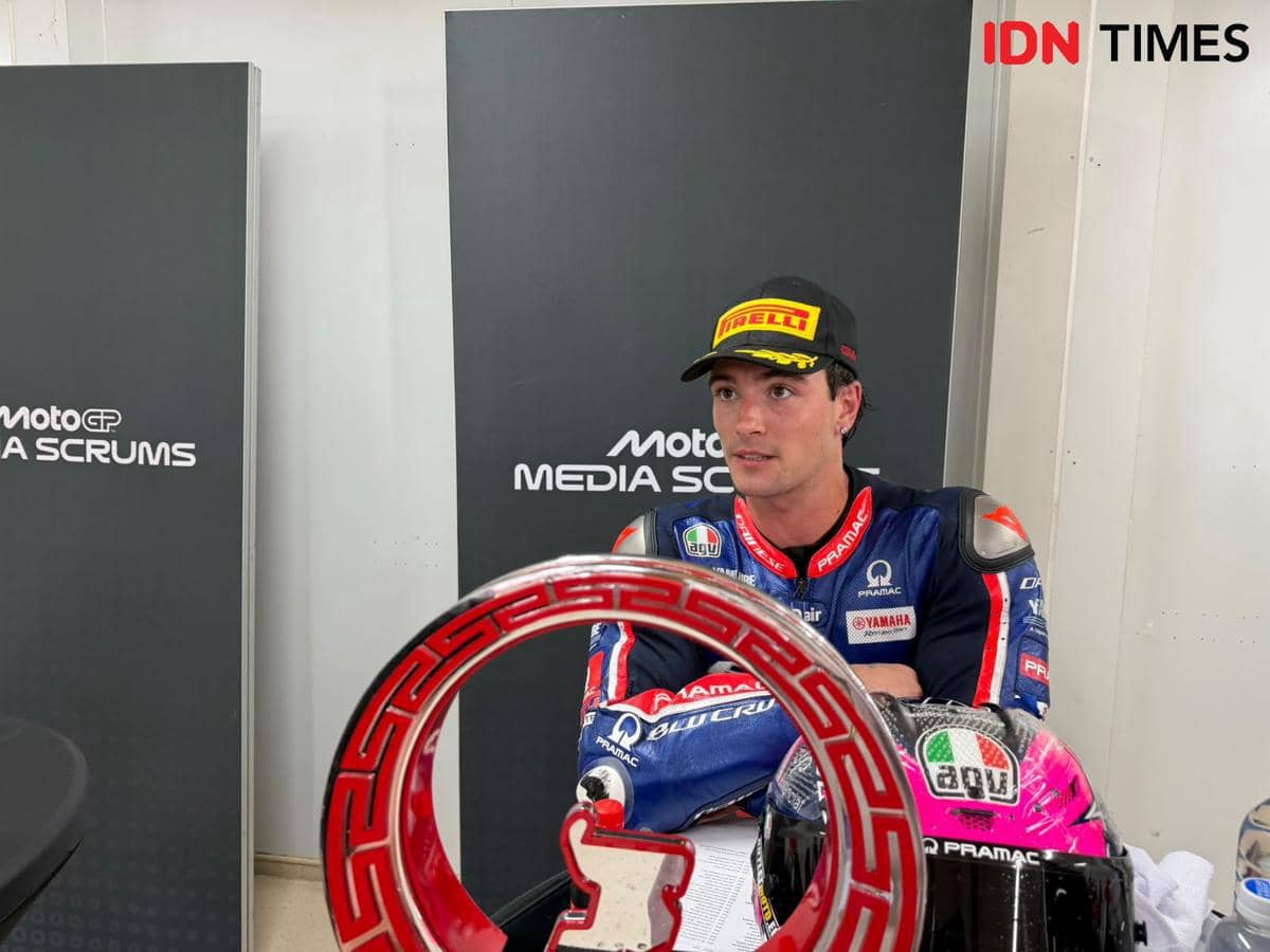 Pembalap Moto2, Izan Guevara. (IDN Times/Linggauni)