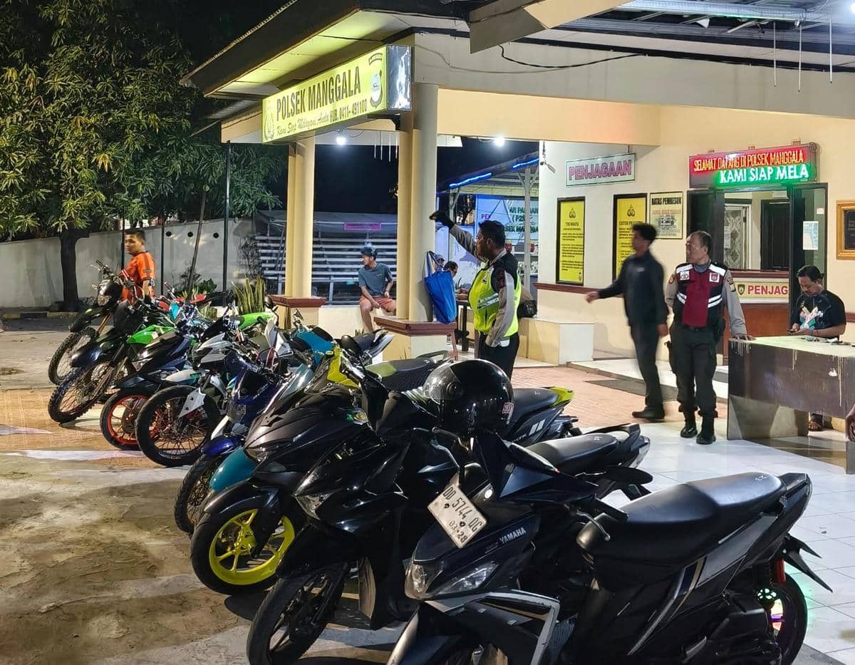 25 Motor Knalpot Brong Terjaring Razia di Antang Makassar