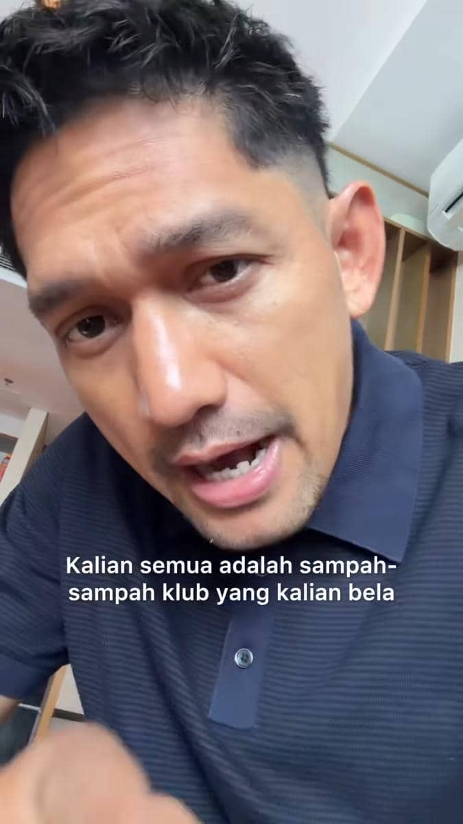 Kolase unggahan Instagram yang membahas reaksi artis terkait penyerangan terhadap bus Persib Bandung.