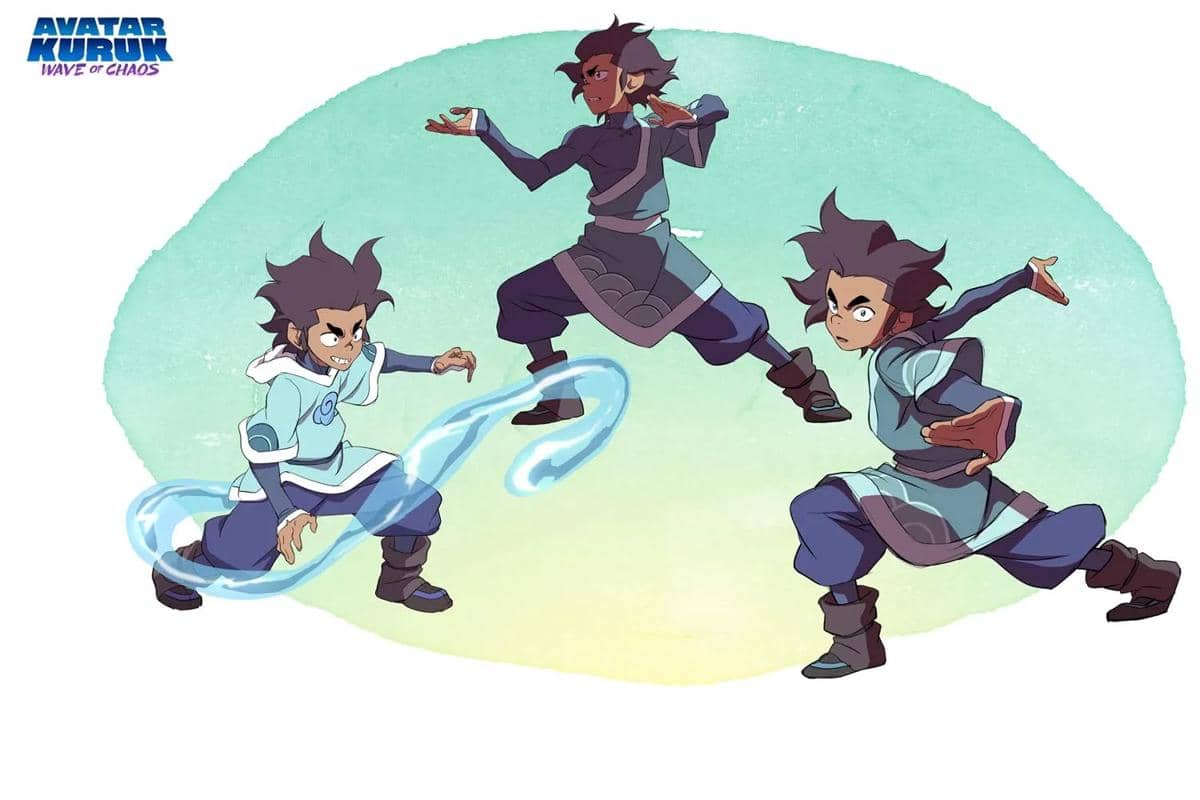 Tampilan perdana Avatar Kuruk: Wave of Chaos dari Paramount+ menampilkan visual promosi karakter Avatar Kuruk.