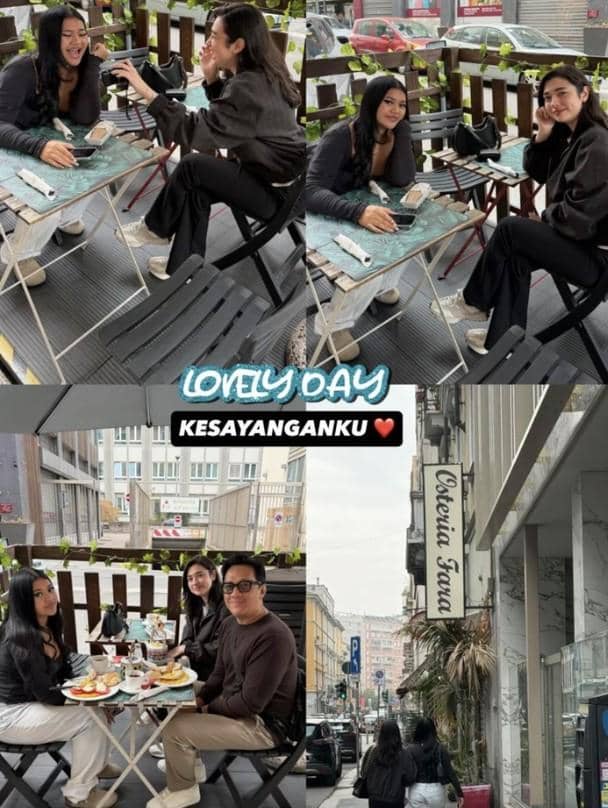 Andre Taulany dan Amanda Rigby menikmati momen liburan bersama di Italia yang diunggah melalui Instagram.