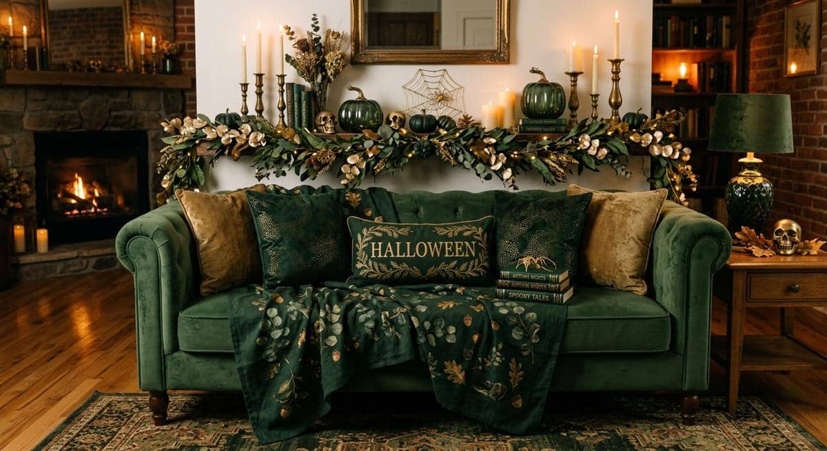 Ilustrasi tren warna dekorasi Halloween 2026