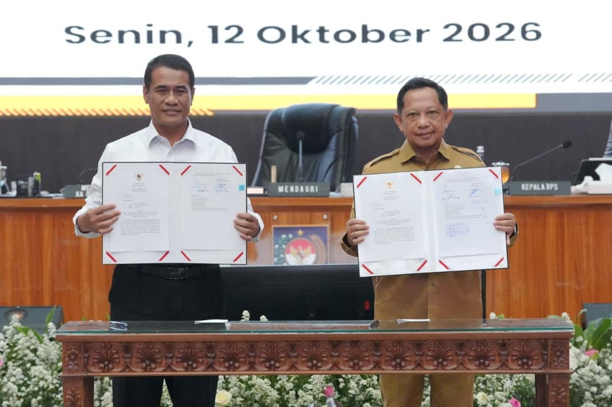 Mendagri dan Mentan Teken SEB, Minta Daerah Sukseskan Swasembada Pangan