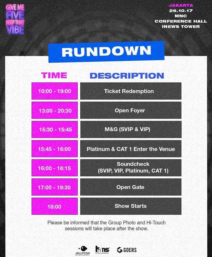 Poster pengumuman konser VERIVERY di Jakarta yang dijadwalkan ulang ke tahun 2026, diunggah melalui akun Instagram Hans Entertainment.