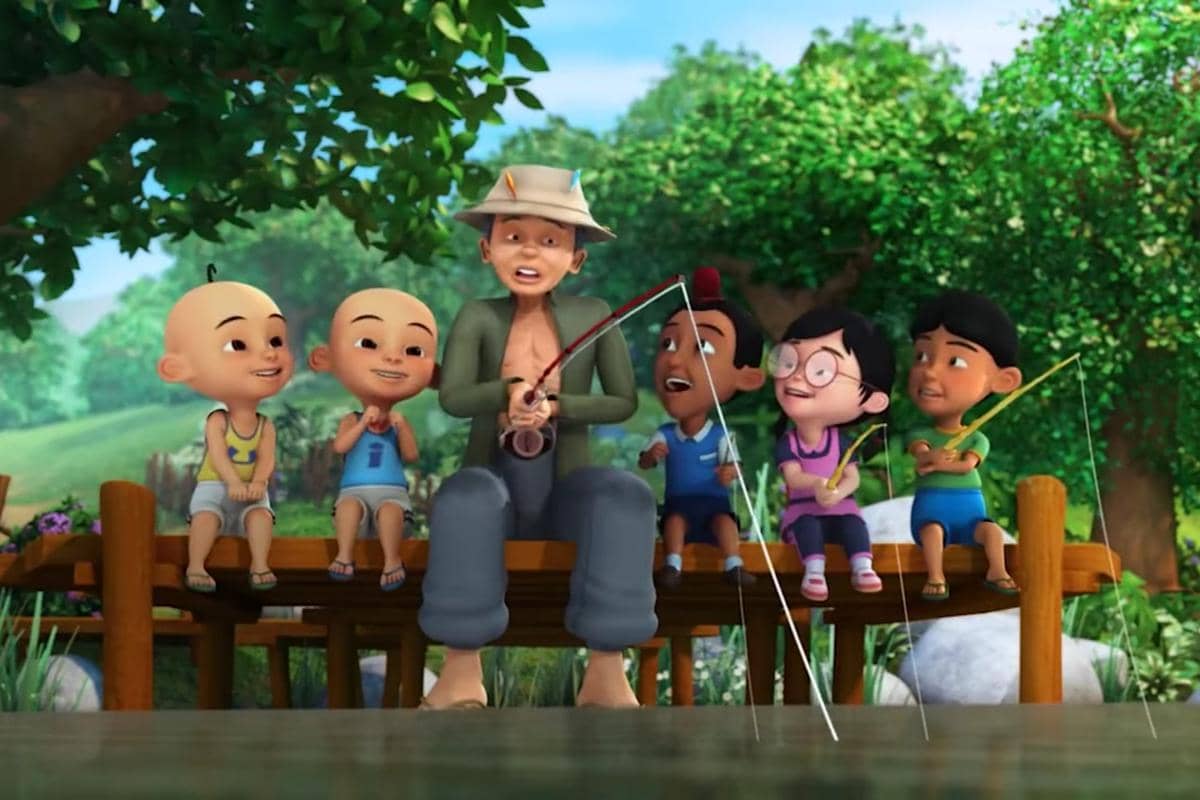 cuplikan Upin & Ipin episode Kail dan Laga