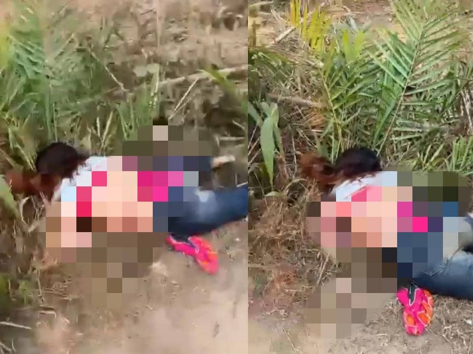 Warga menemukan jenazah wanita anonim kondisi hampir setengah telanjang di area perkebunan sawit di Desa Gedung Boga, Kecamatan Way Serdang, Mesuji