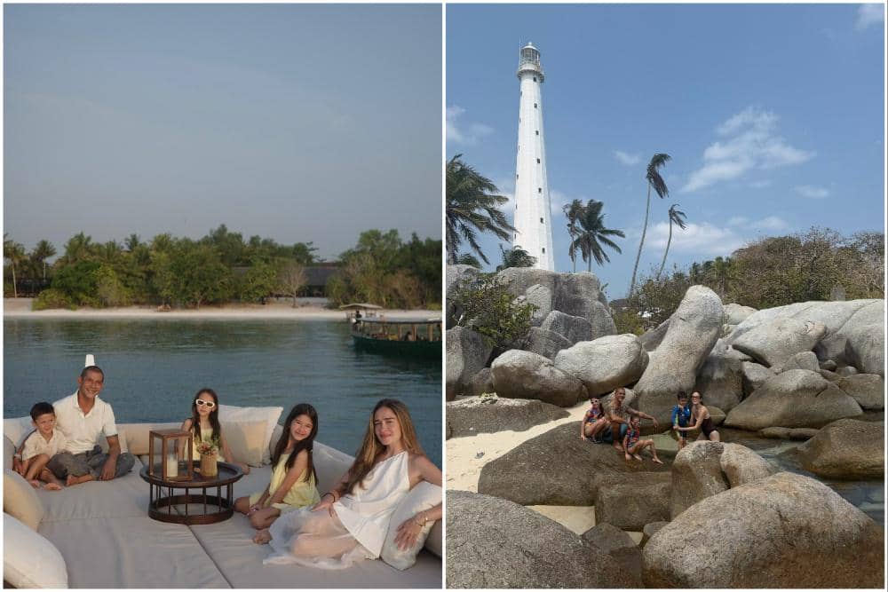 Keluarga Yasmine Wildblood Liburan di Pulau Lengkuas, Belitung!