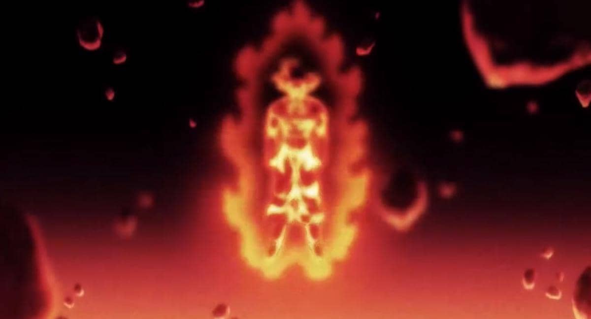 Bayangan Goku muncul dalam mimpi Beerus sebagai siluet petarung berambut runcing dalam Dragon Ball Super.